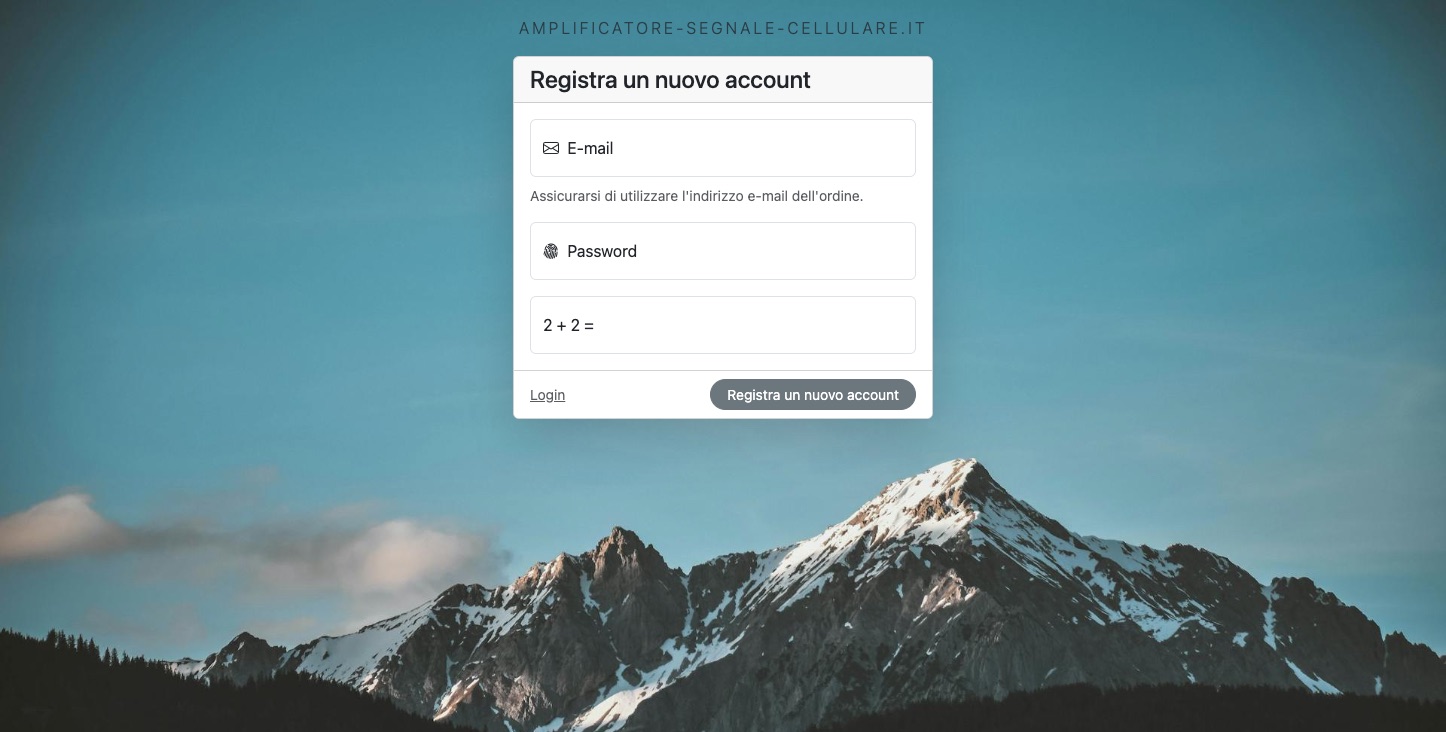 Register a New Account